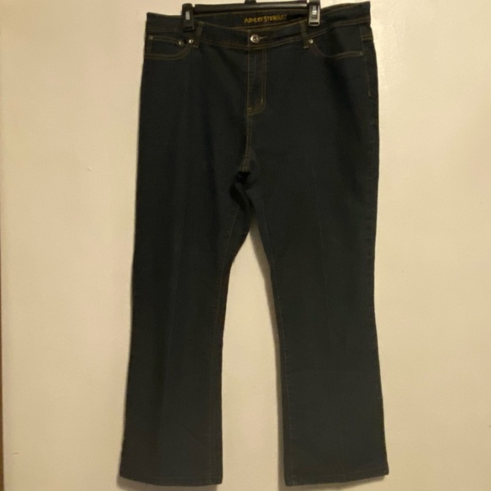 Ashley Stewart Jeans Women’s Size 18‎ Dark Wash Denim Pockets